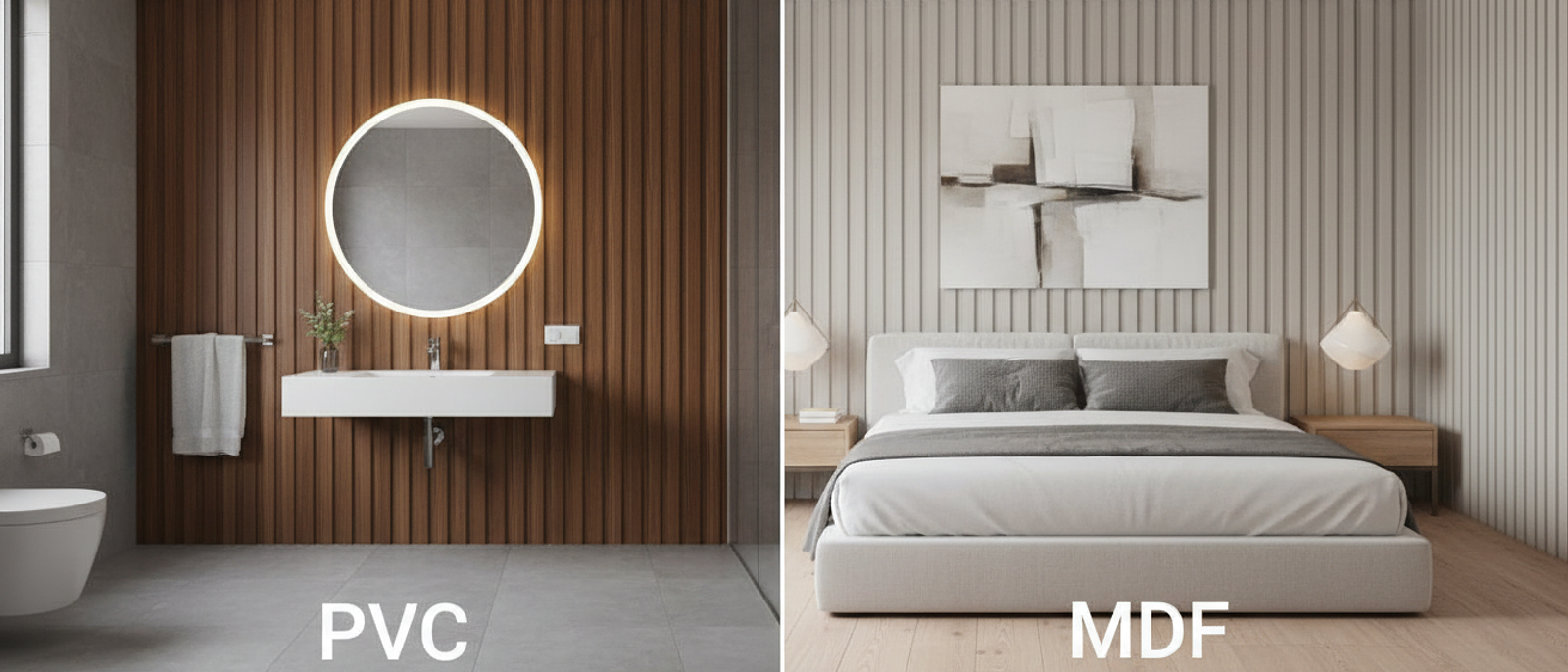 ¿Cuál elegir? Wall Panel MDF o PVC