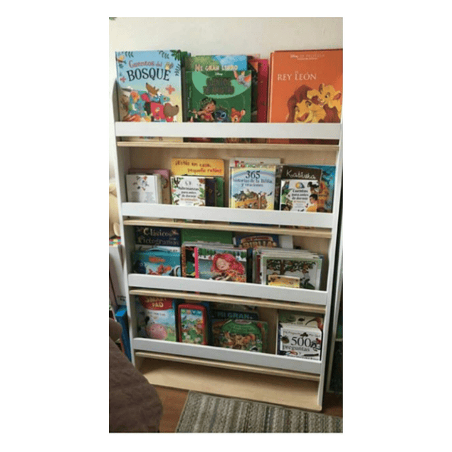 Librero de madera infantil mixto 90*90 cm