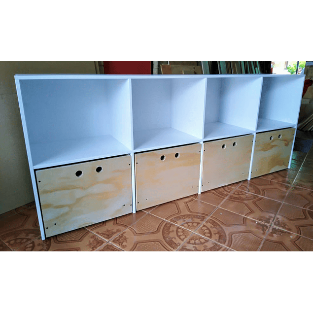 Cajonera con repisa mixta 100*80*40 cm (2 cajones)