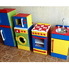 Refrigerador de madera juguete color 