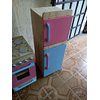 Refrigerador de madera juguete natural-color 