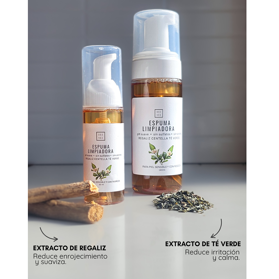 Espuma Limpiadora Facial Rosácea  4