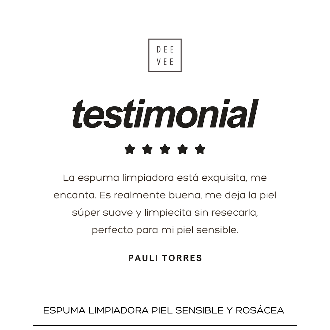 Espuma Limpiadora Facial Rosácea  6