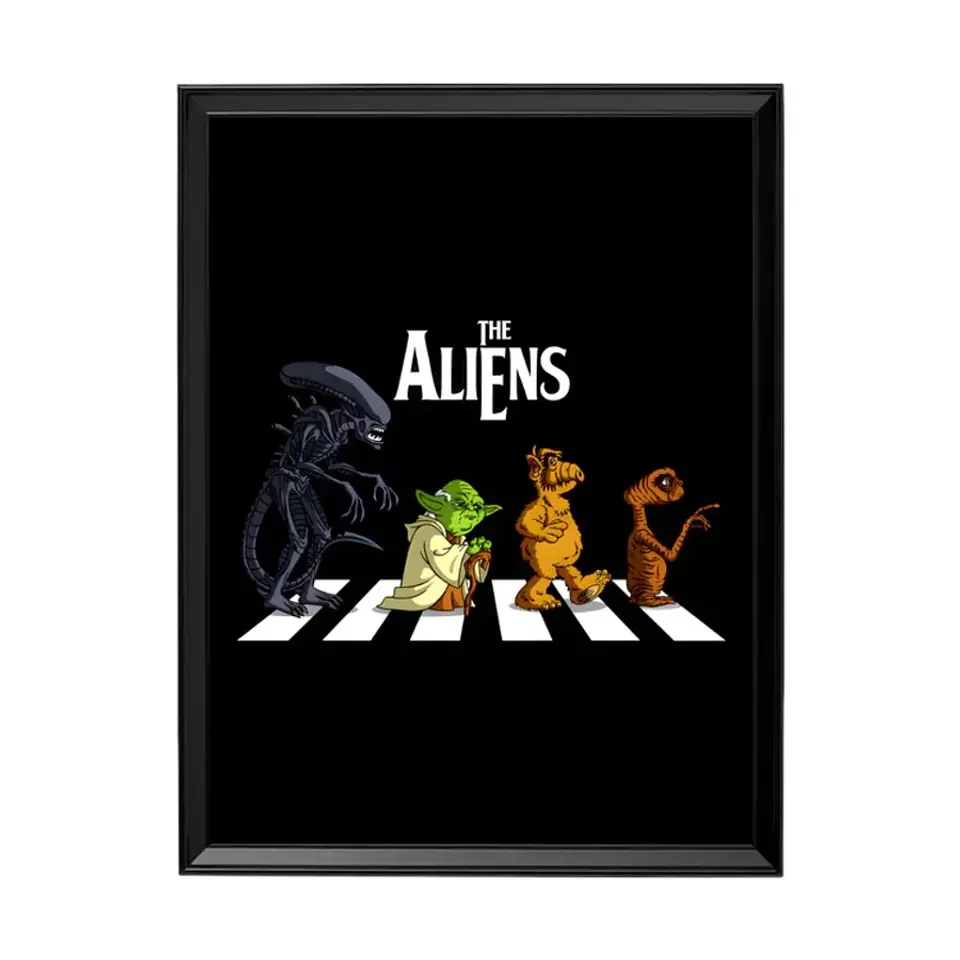 Cuadro The Aliens (Alien - Yoda - Alf - Et) 1
