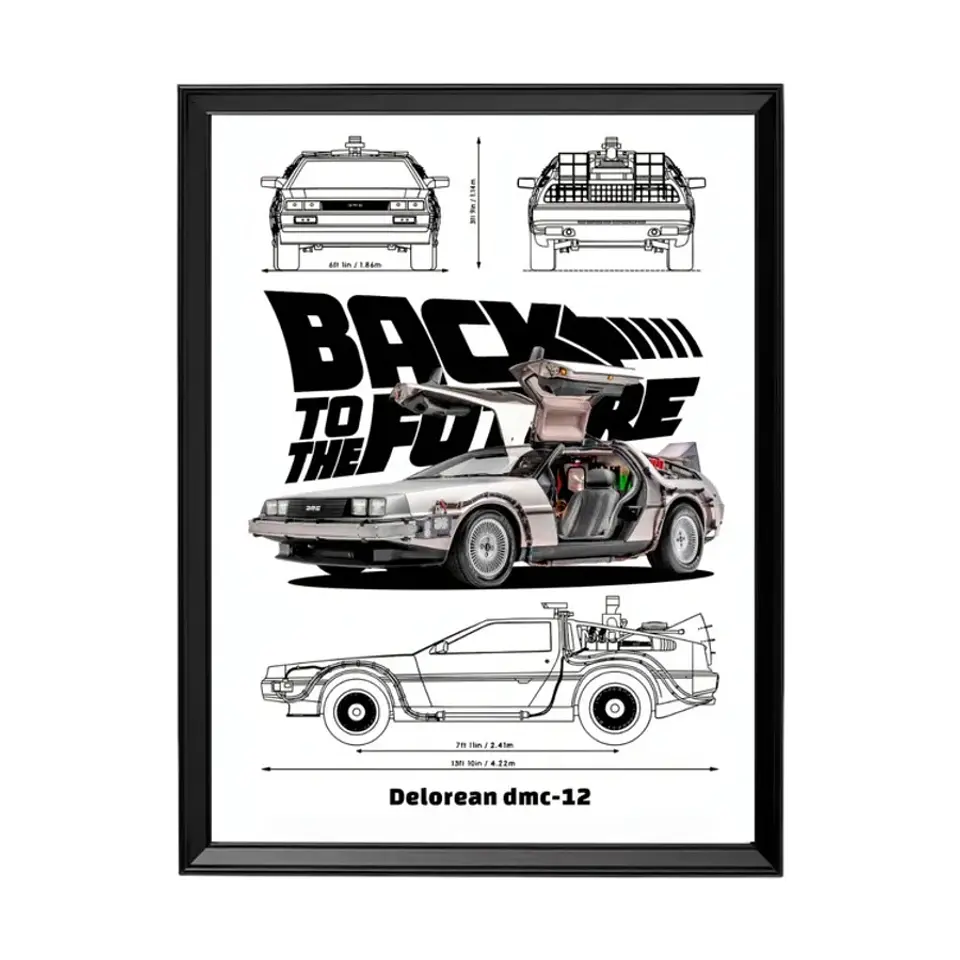 Cuadro Volver Al Futuro - Delorean Dmc-12 1