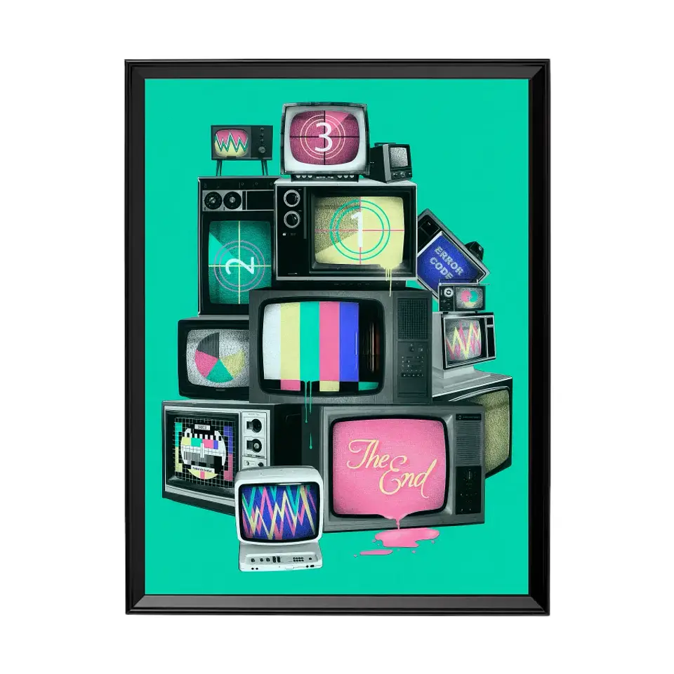 Cuadro Cuadro Retro Tv 1