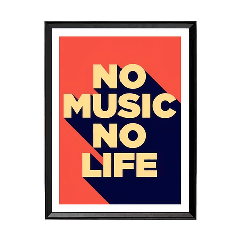 Cuadro No Music No Life