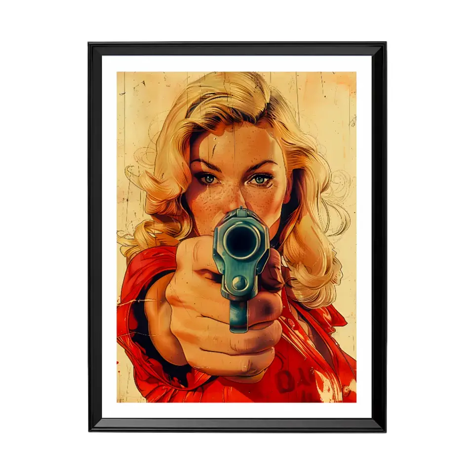 Cuadro Cuadro Mirada Letal (Pop Art) 1