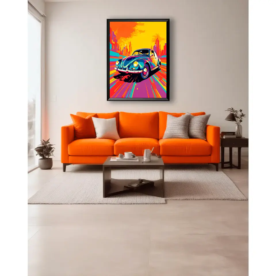 Cuadro Escarabajo Urbano (Pop Art) 2