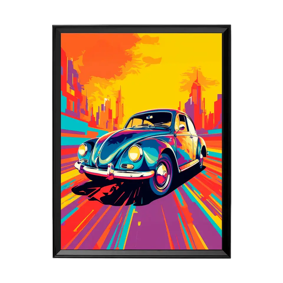 Cuadro Escarabajo Urbano (Pop Art) 1