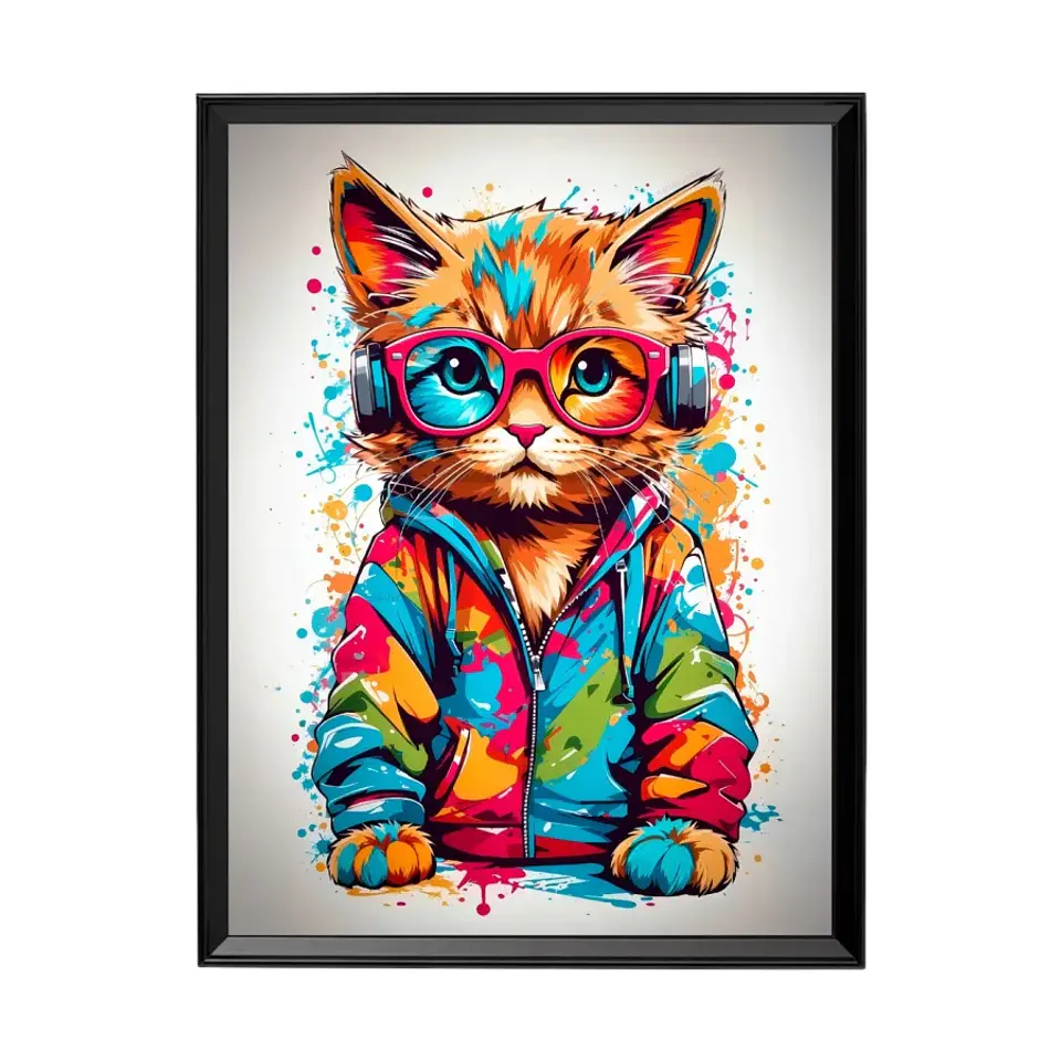 Cuadro Dj Gatuno Urbano (Pop Art) 1