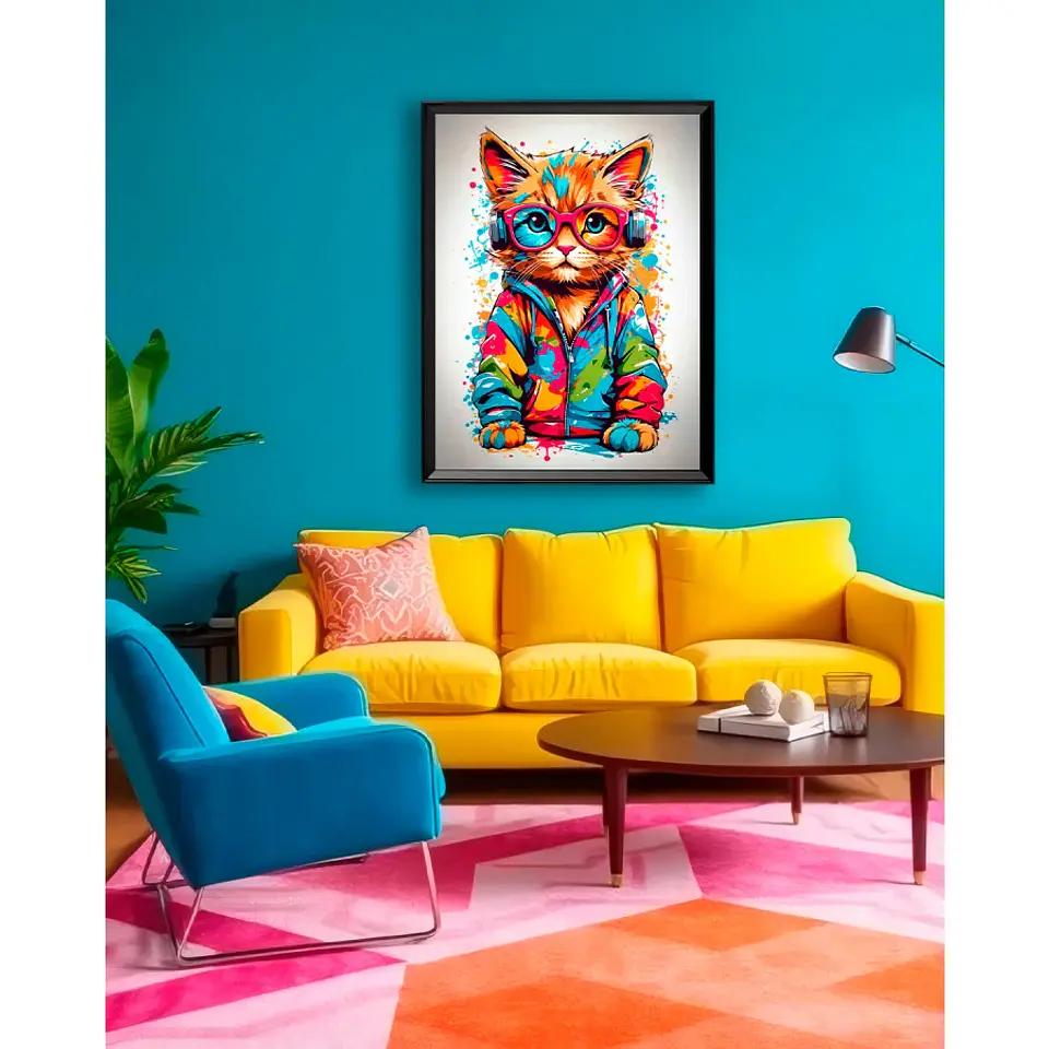 Cuadro Dj Gatuno Urbano (Pop Art) 2