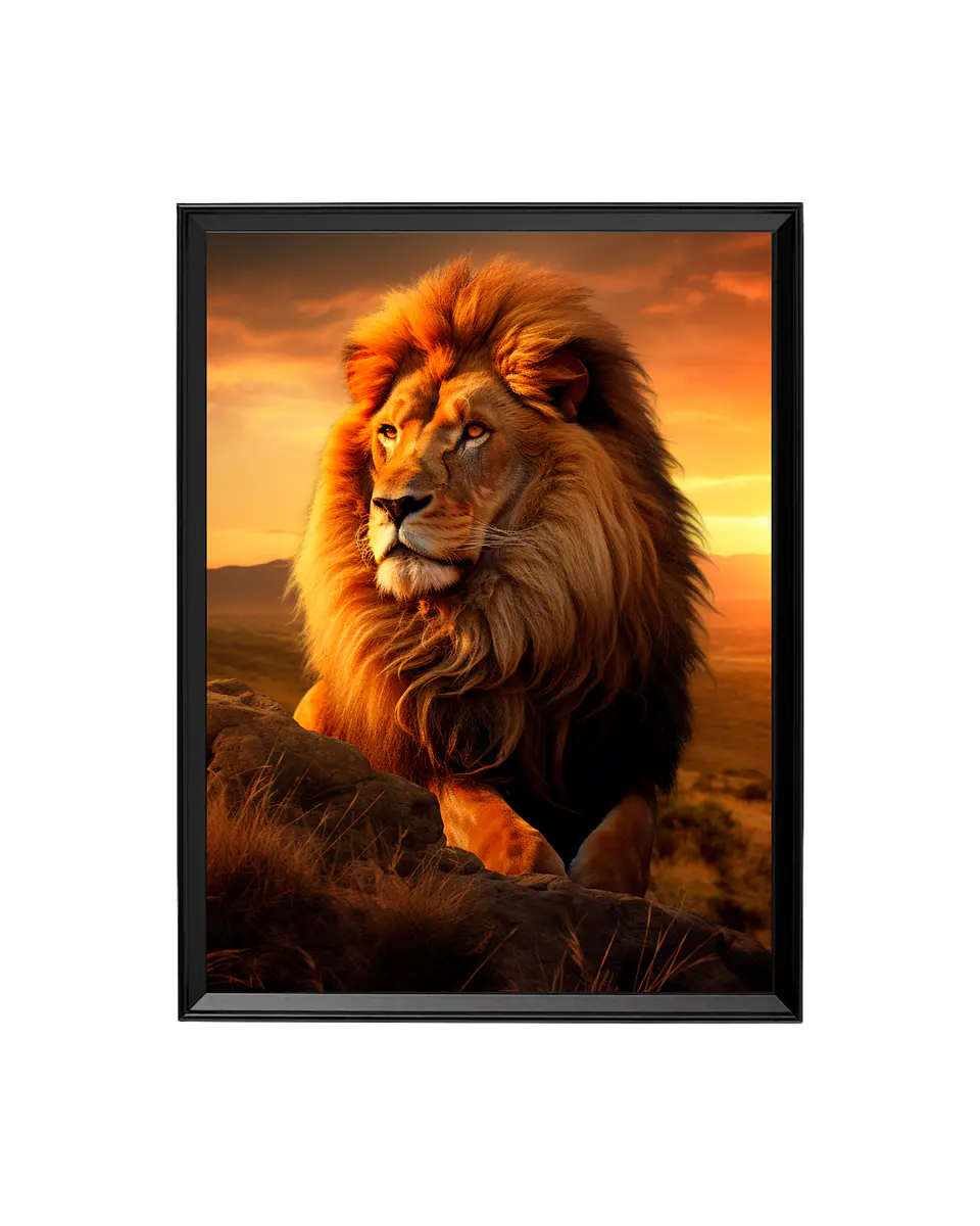 Cuadro El Rey de la Sabana 1