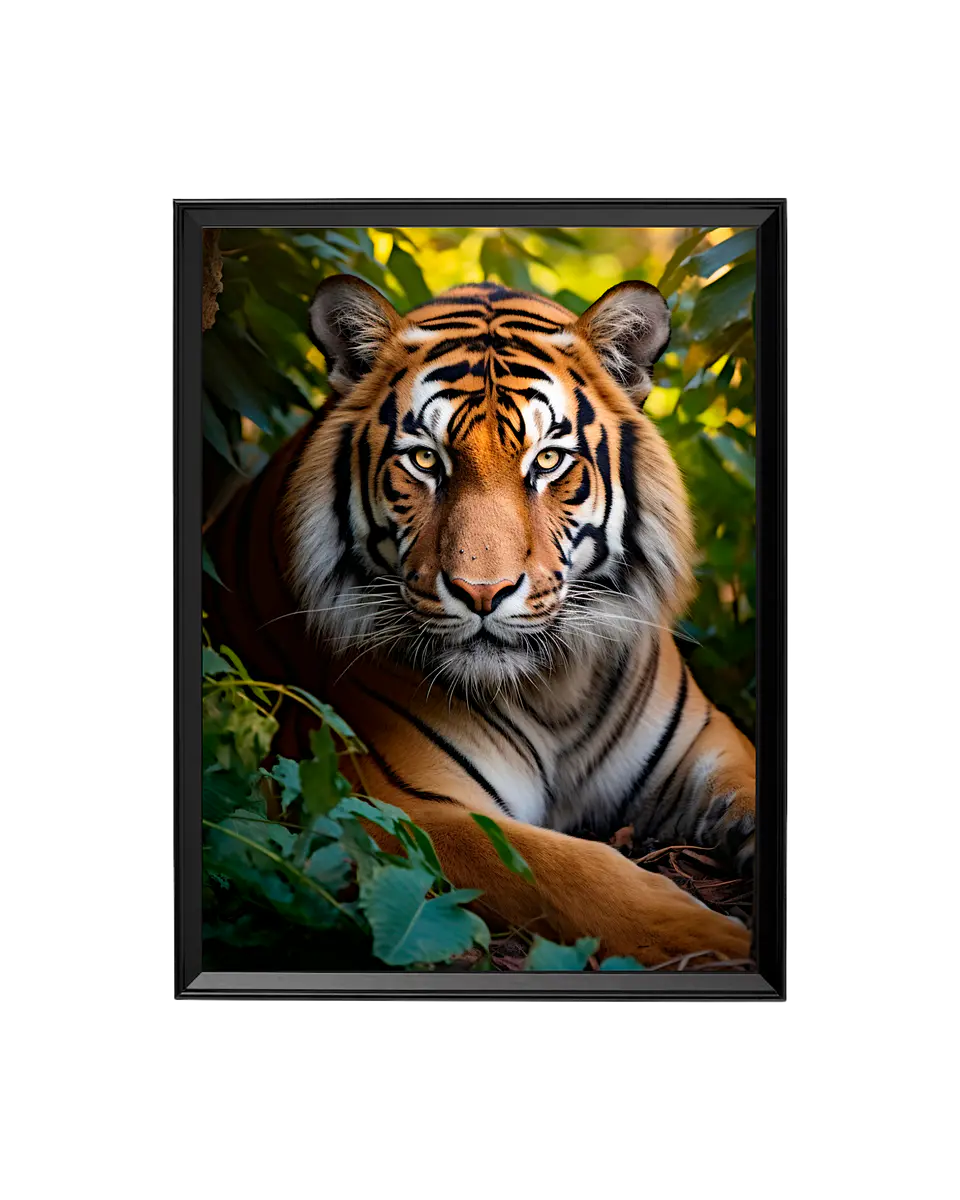 Cuadro Mirada Felina: El Corazón de la Jungla 1