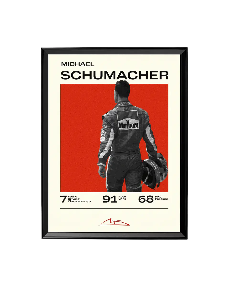Cuadro Michael Schumacher 1