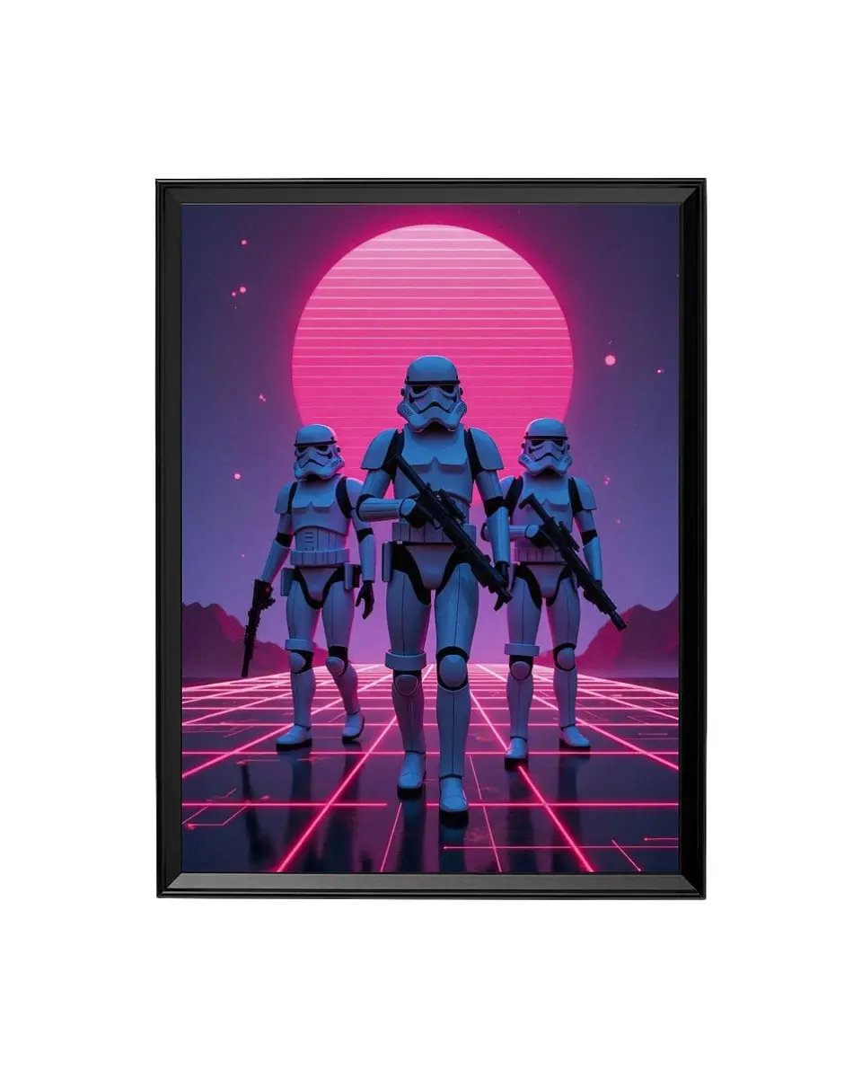 Cuadro La Marcha Imperial Neon (Star Wars) 1