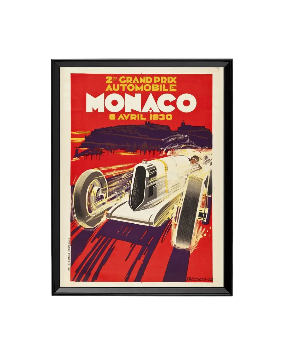 Cuadro Monaco 1930 - La Velocidad de un Sueño 1