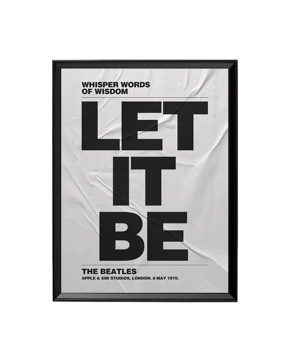 Cuadro Let It Be - La Sabiduría de The Beatles 1