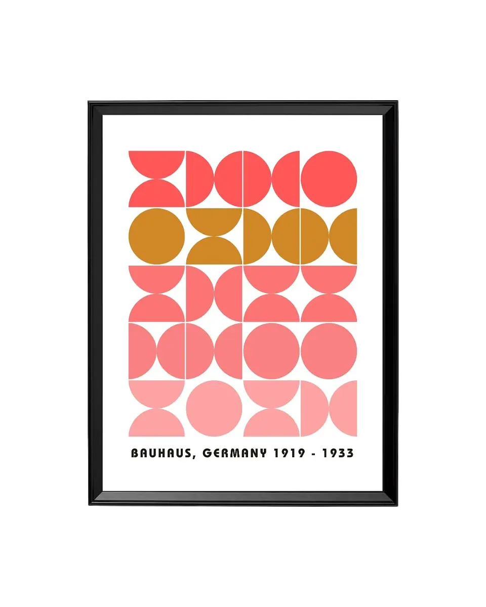 Cuadro Bauhaus Geometría: Armonía de Formas 1