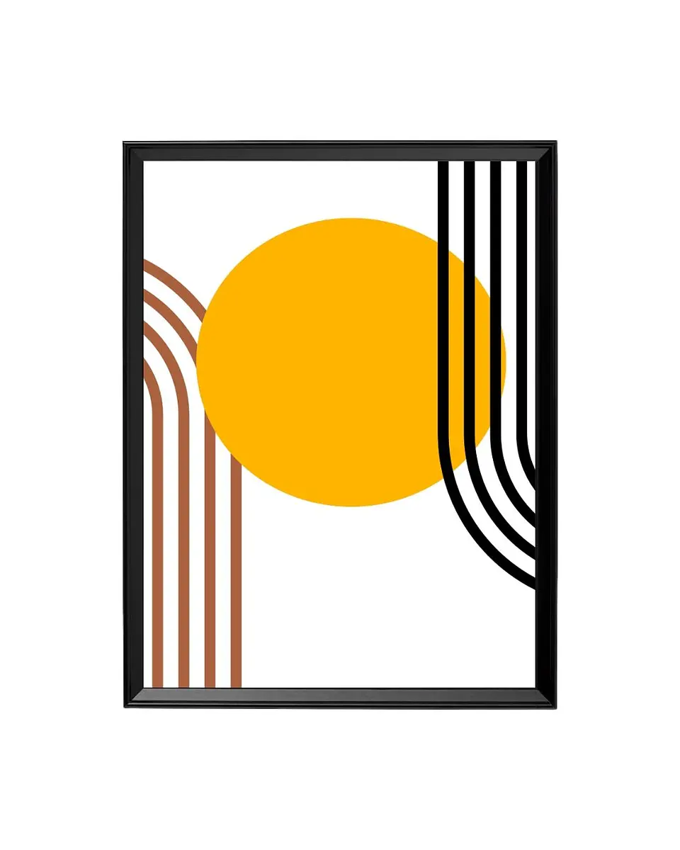 Cuadro Eclipse de verano: Elegancia minimalista 1