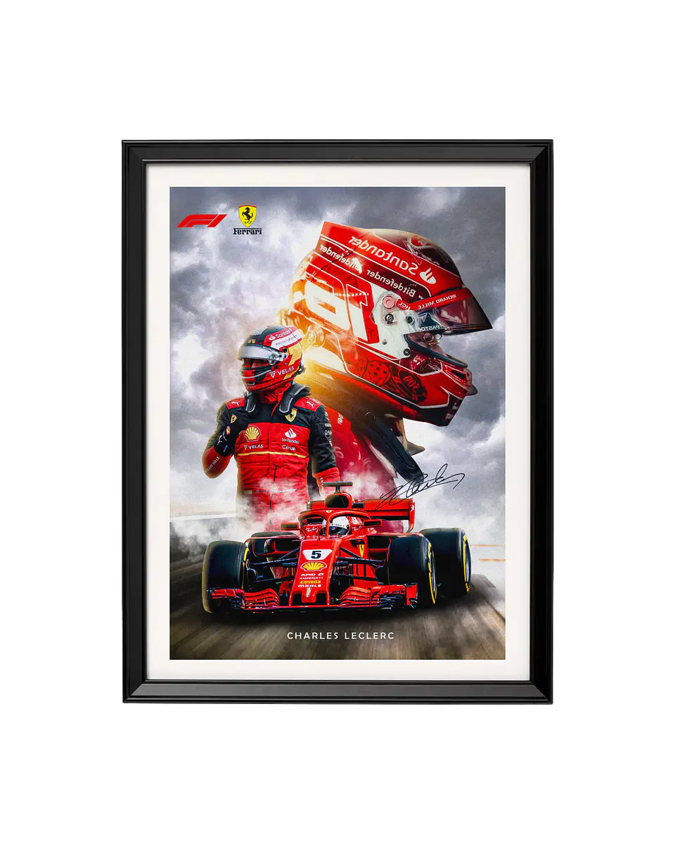 Cuadro Charles Leclerc - La Nueva Leyenda de Ferrari 1