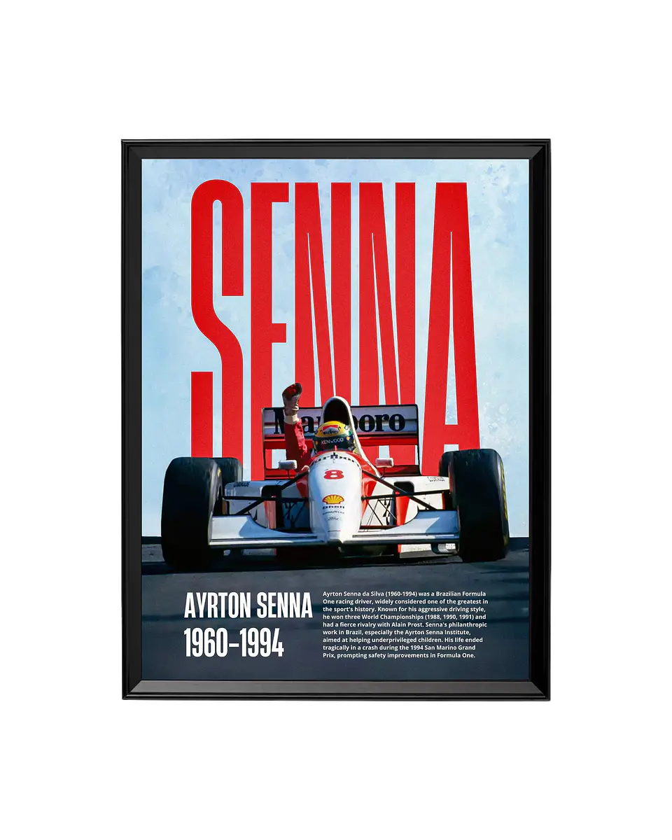 Cuadro Ayrton Senna: Legado Inmortal de la F1 1