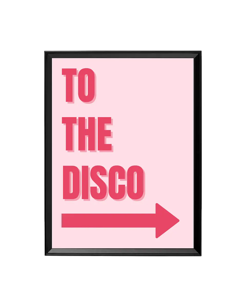 Cuadro To The Disco: Estilo Retro para la Pista 1