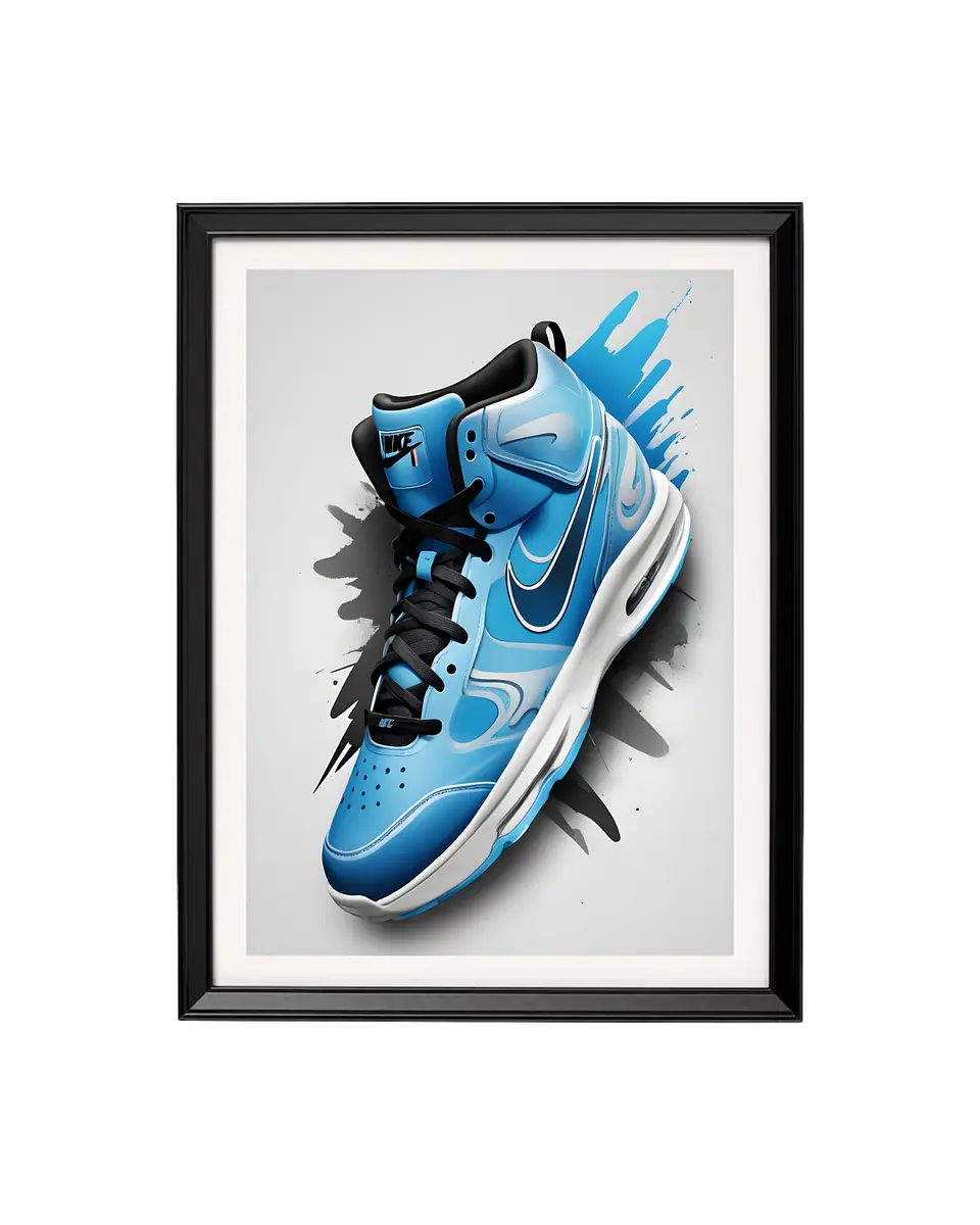 Cuadro Zapatilla Splash - Energía Urbana y Estilo Pop 1