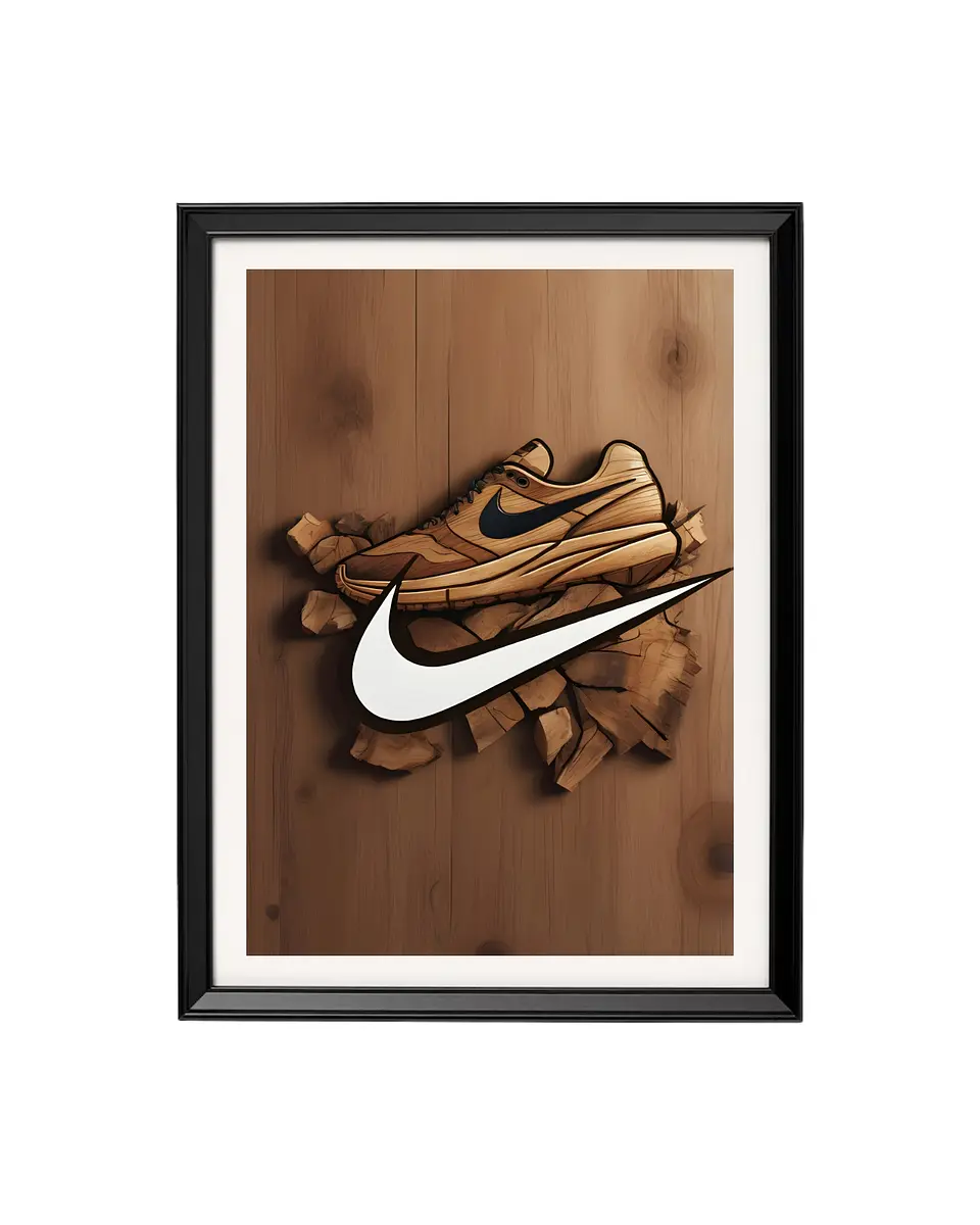 Cuadro Escultura de Madera - Nike 1