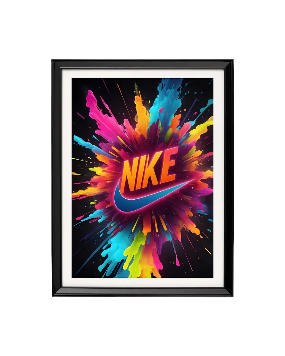 Cuadro Energía y Estilo Neón - Nike 1