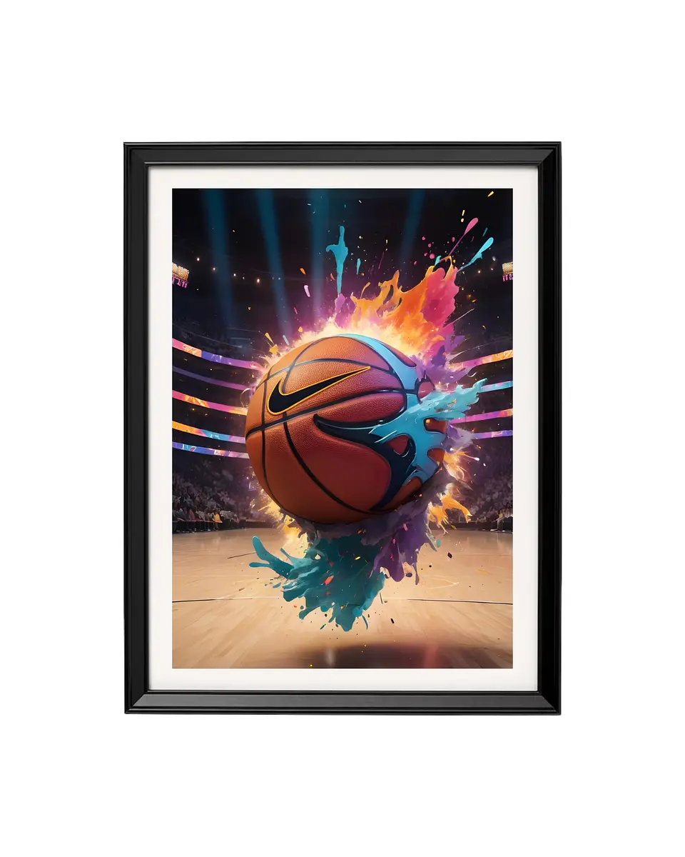 Cuadro Explosión de Cancha - Balón, Arte y Acción 1