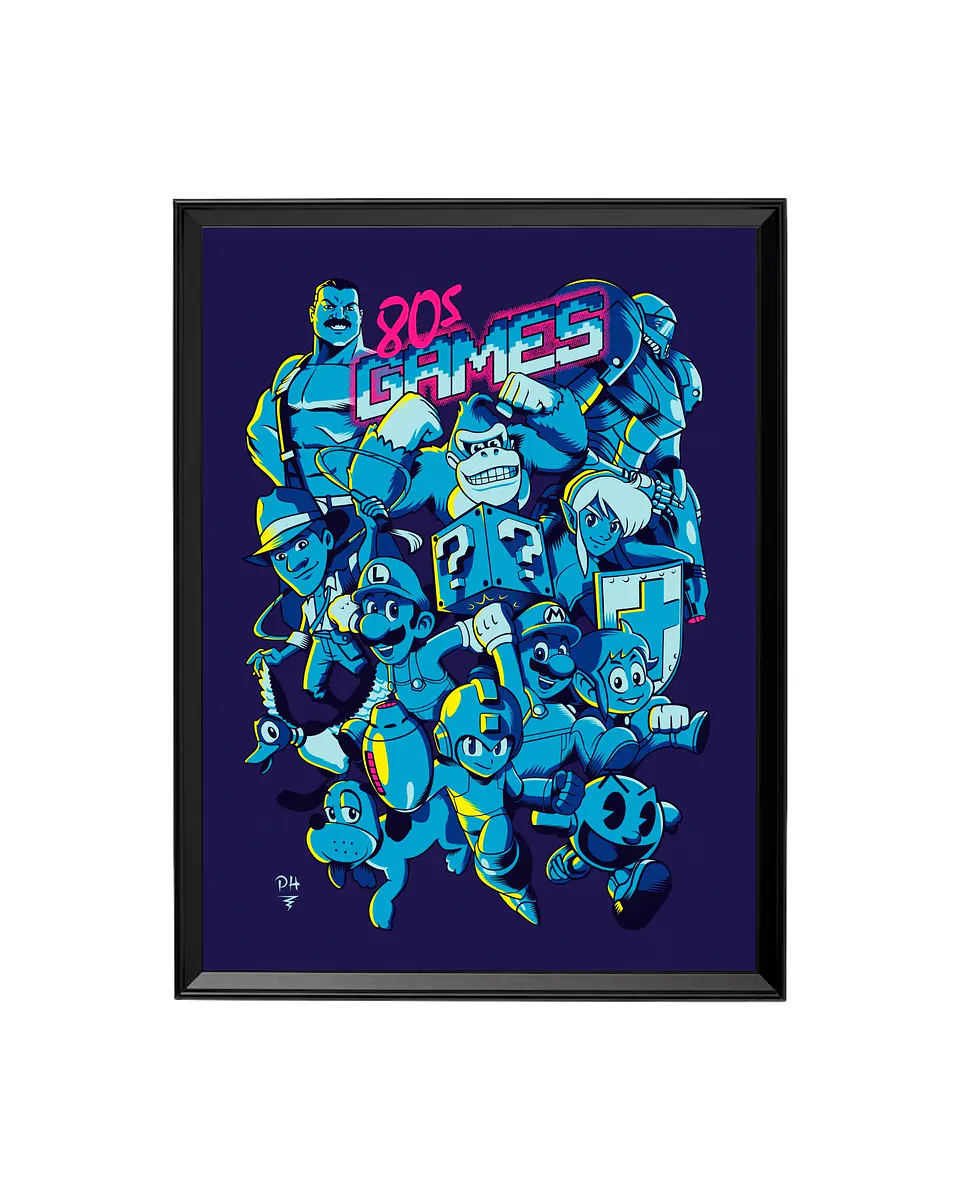 Cuadro 80s Games - La Era Dorada de los Pixeles 1