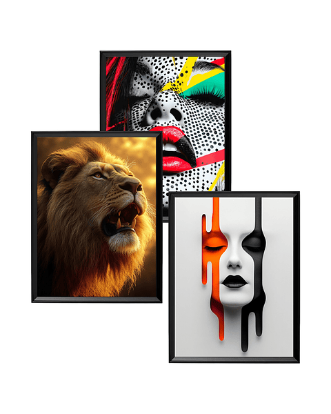 Pack Ícono – 3 Cuadros 50x40 (Envío Gratis)