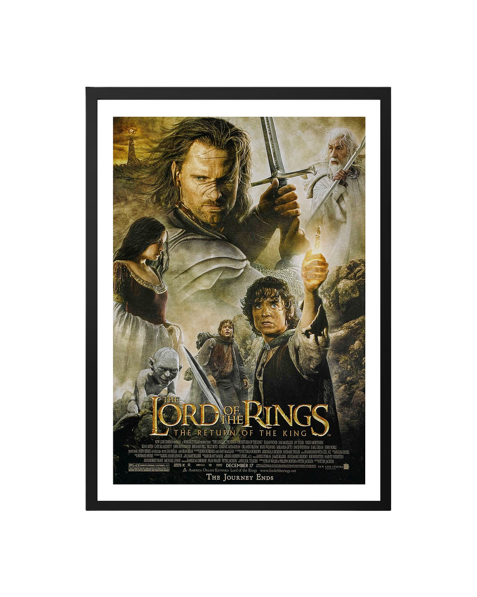 Pack - 3 Cuadros 70x50 El Señor de los Anillos 4