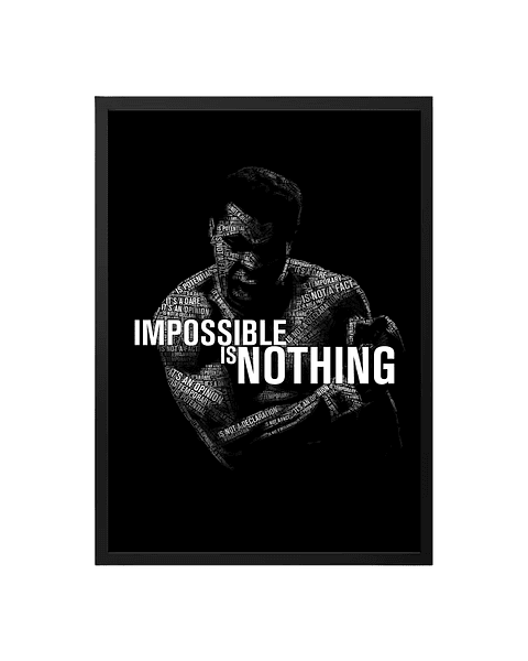 Cuadro Muhammad Ali – Impossible is Nothing