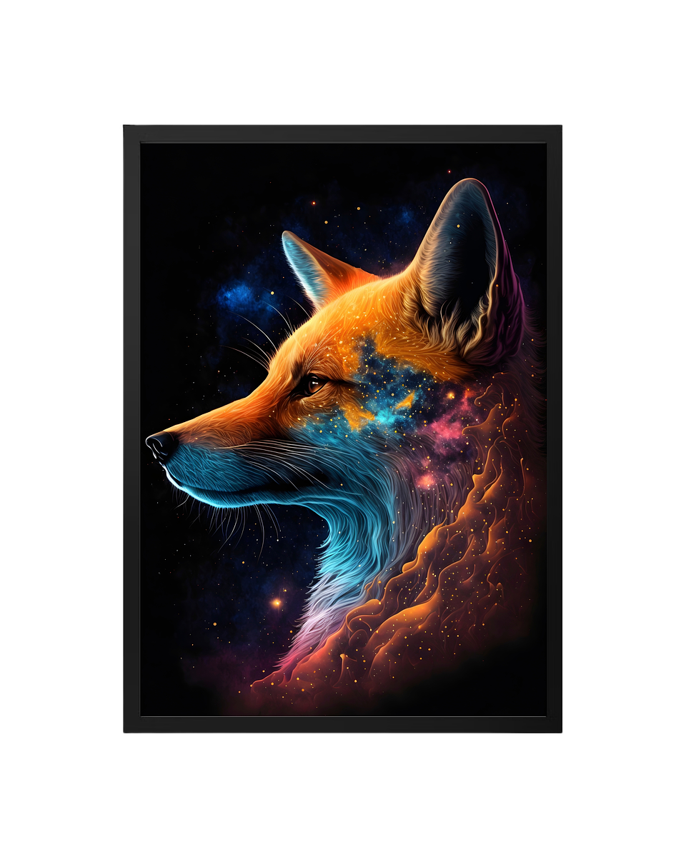 Cuadro Zorro Galáctico – Esencia Cósmica 1