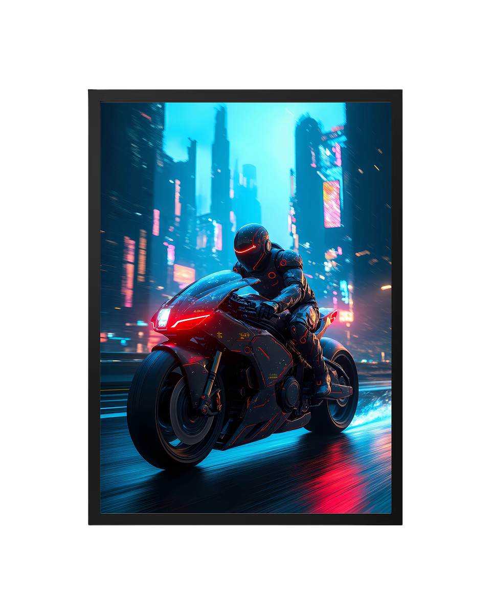 Cuadro Cyberpunk Rider 1