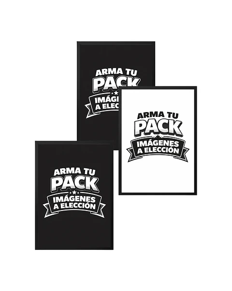 Pack 3 Cuadros 50x40 (Envío Gratis)