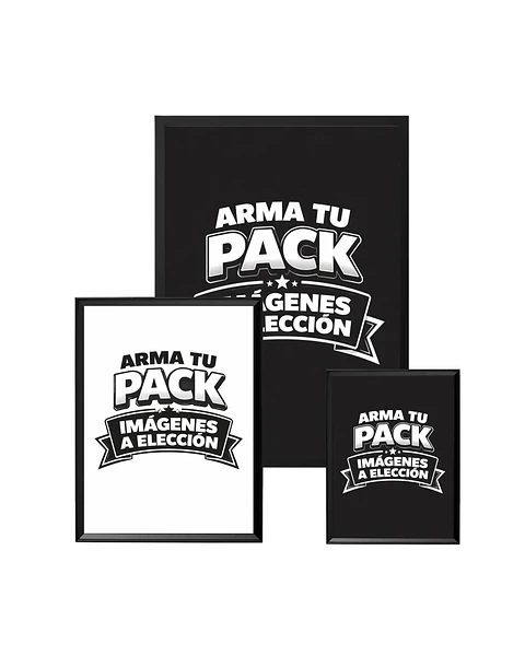 Pack Mix 3 Cuadros (Envío Gratis)