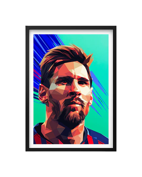 Cuadro Lionel Messi – El Arte de la Pulga