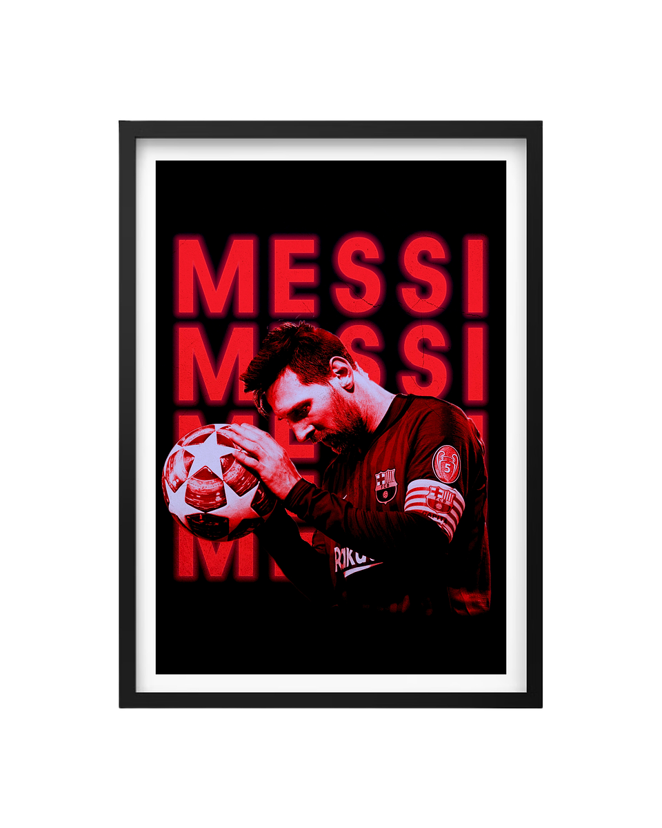 Cuadro Lionel Messi – (King of Football) 1