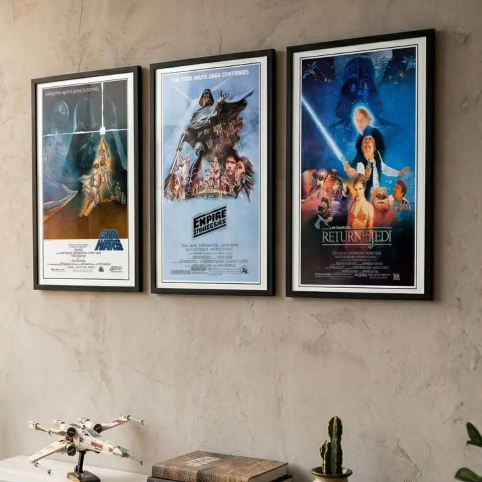 Pack 3 Cuadros 70x50 Star Wars - Trilogía Original 1