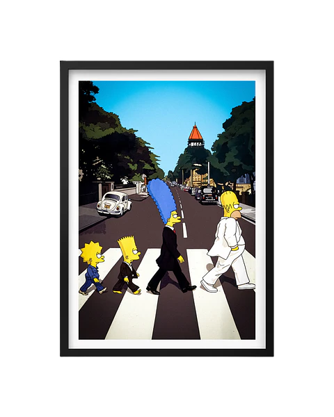 Cuadro Los Simpson Abbey Road