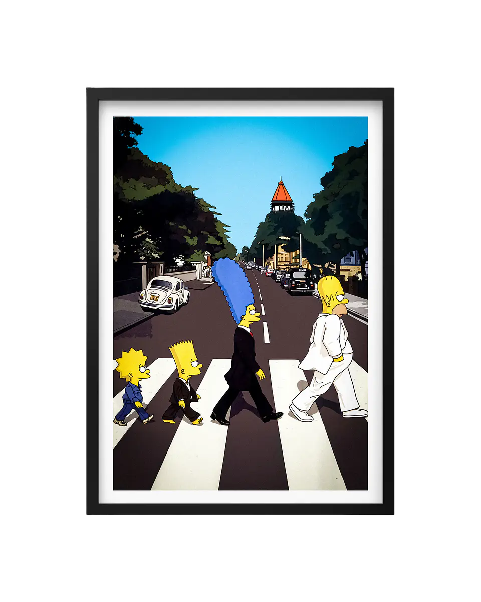 Cuadro Los Simpson Abbey Road 1
