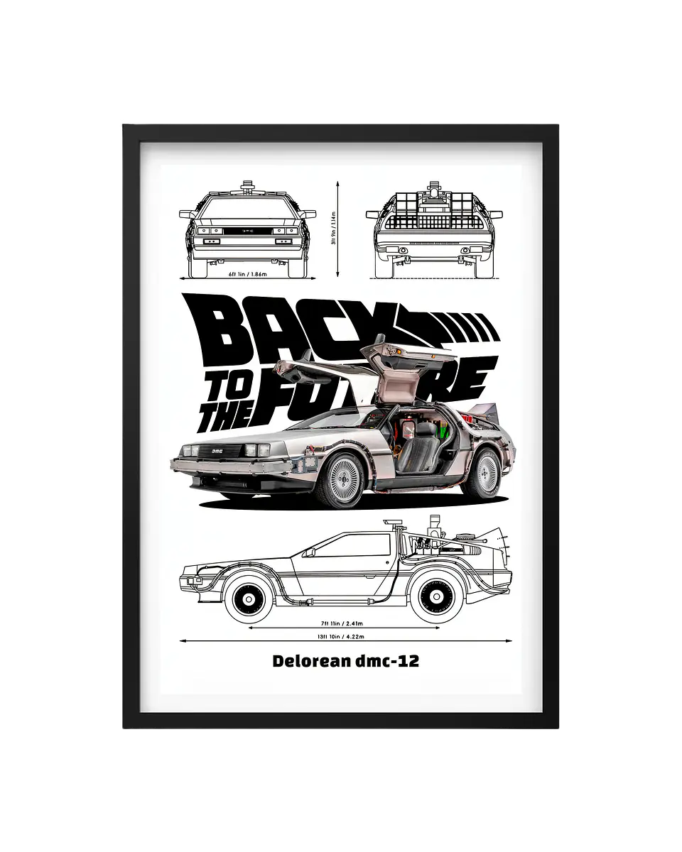Cuadro Volver Al Futuro - Delorean Dmc-12 1