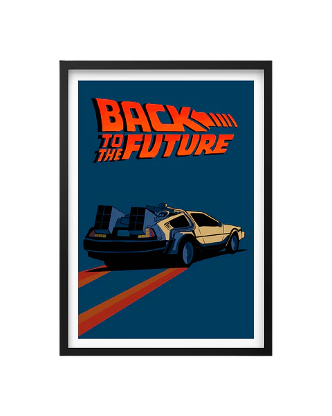 Cuadro Volver Al Futuro - Ilustración
