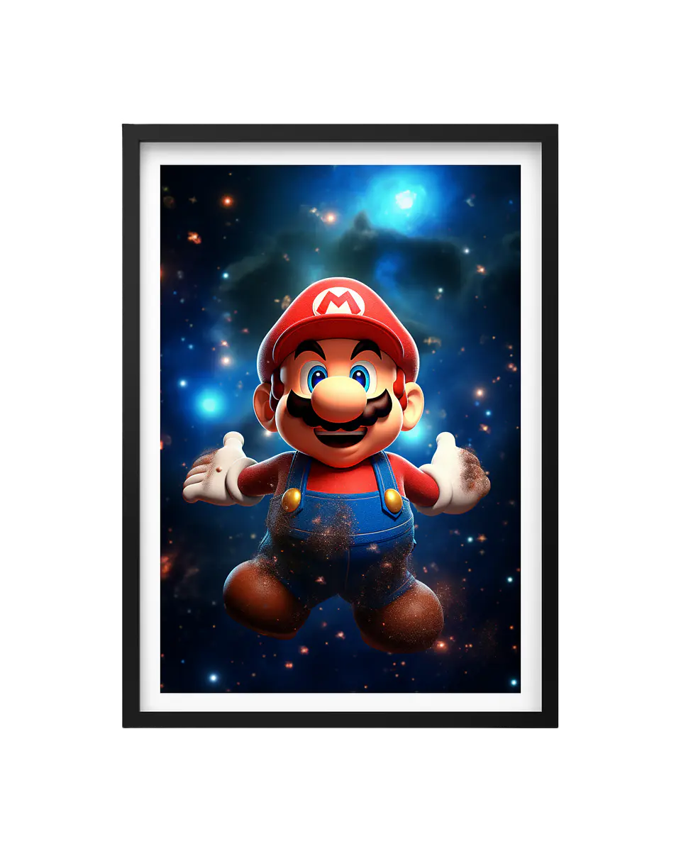 Cuadro Mario – Salto al Universo Gamer 1