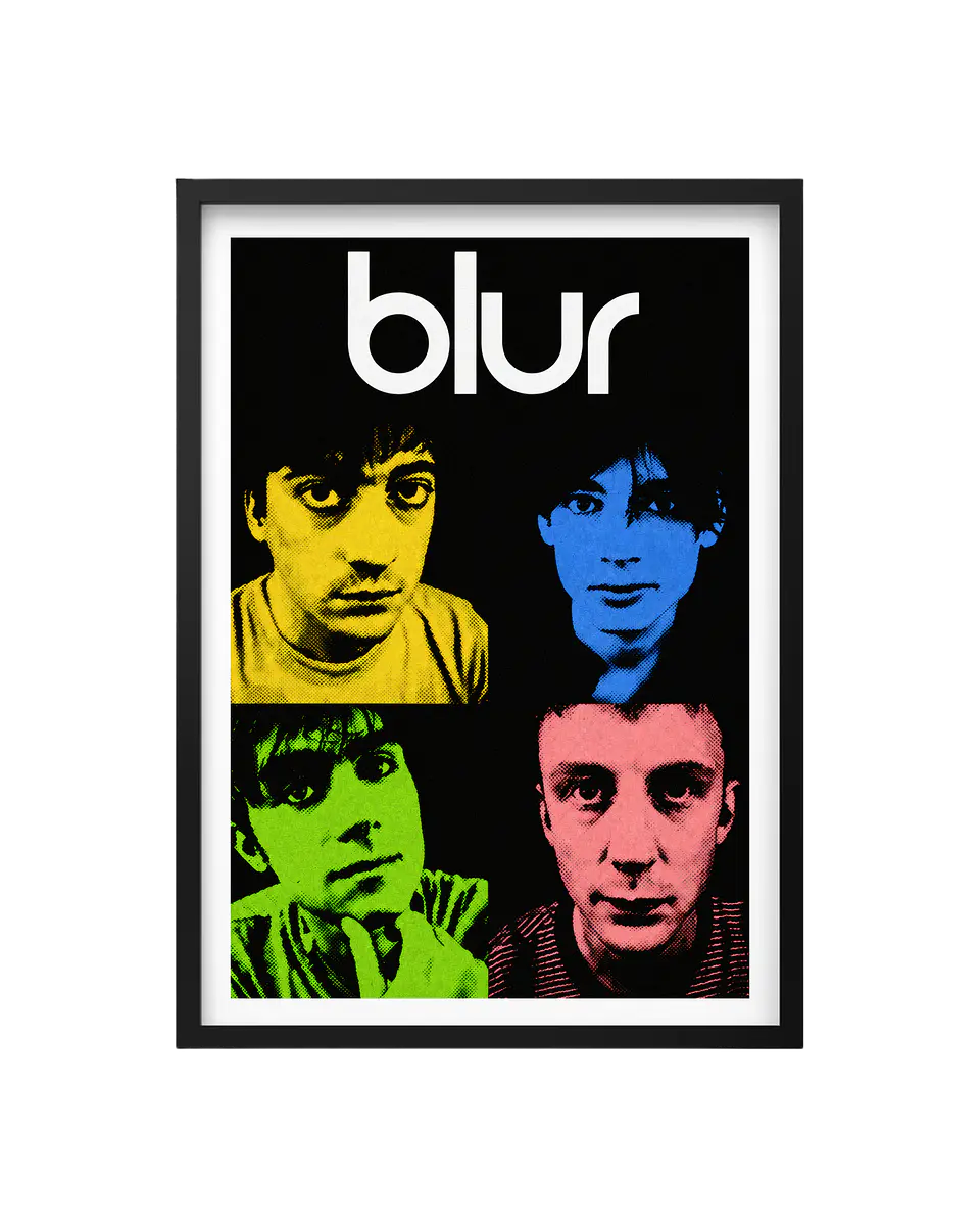 Cuadro Blur – Lo Mejor del Britpop en Arte Pop 1