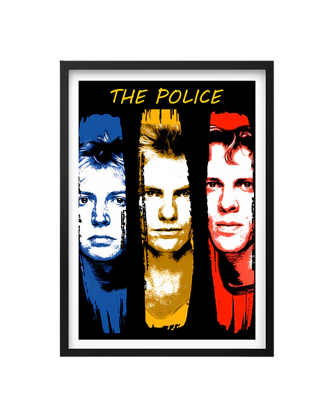Cuadro The Police: New Wave Icon Triad