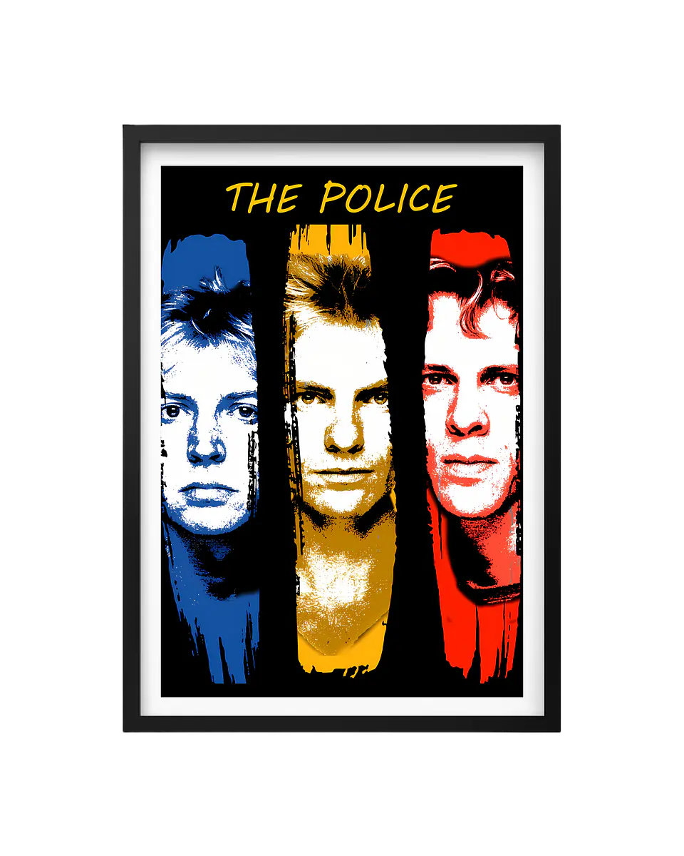 Cuadro The Police: New Wave Icon Triad 1
